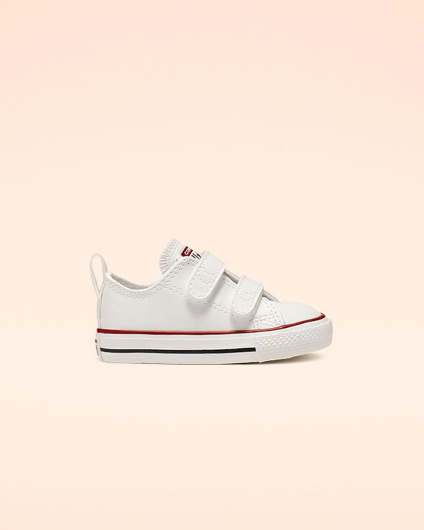 Tenis Converse Chuck Taylor All Star Easy-On Couro Cano Baixo Menina Branco | PT O04019T